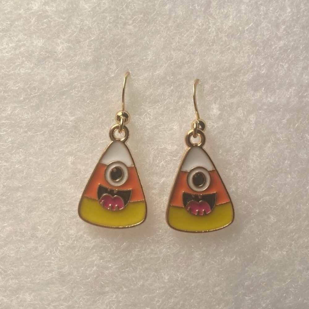 Colorful Candy Corn Earrings